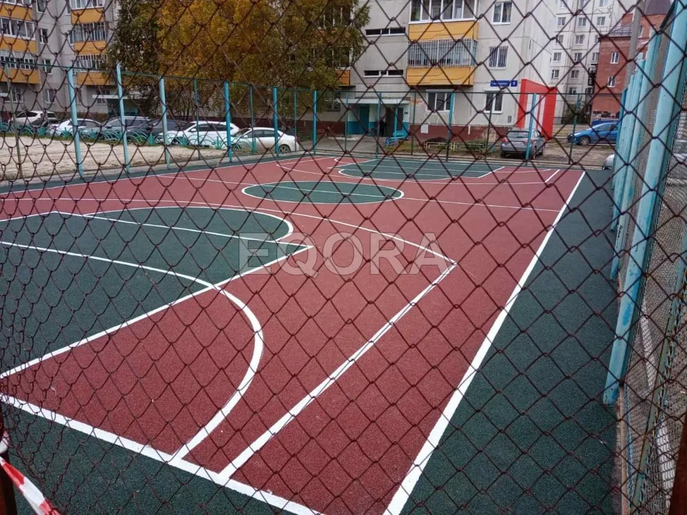 Резиновые покрытия из крошки для спортивных площадок в Мегионе