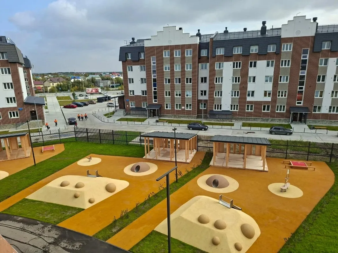 Геопластика на детских площадках и в ландшафтном дизайне в Мегионе