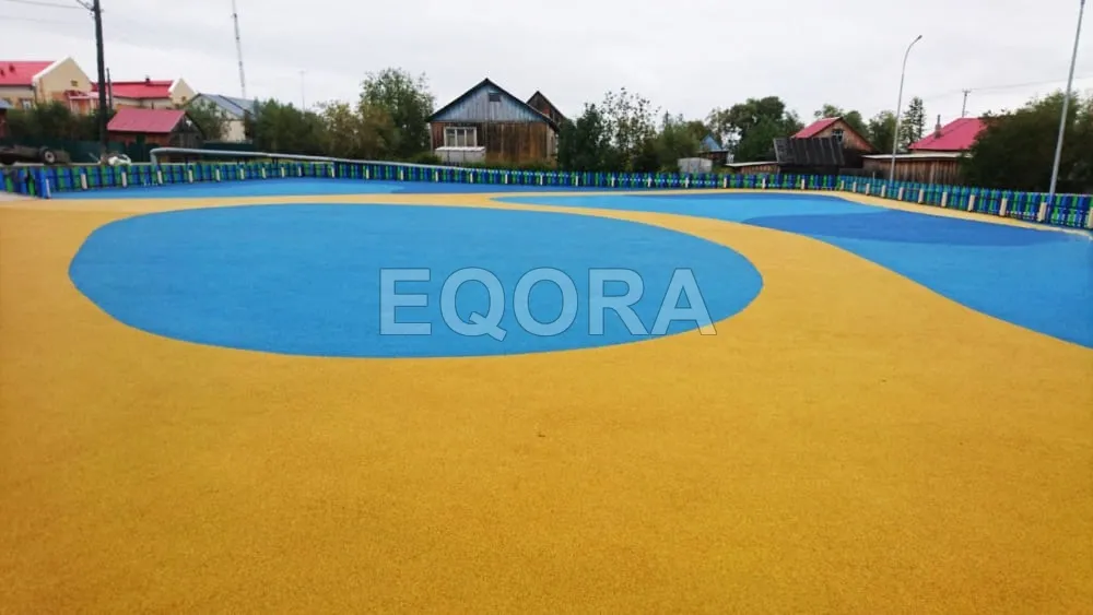 Укладка бесшовных резиновых покрытий в Мегионе